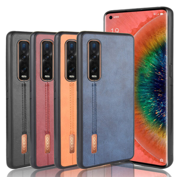 OPPO Find X Serie Einfach OPPO Find X2 Kalbsleder Handyhülle #1685 – Bild 2