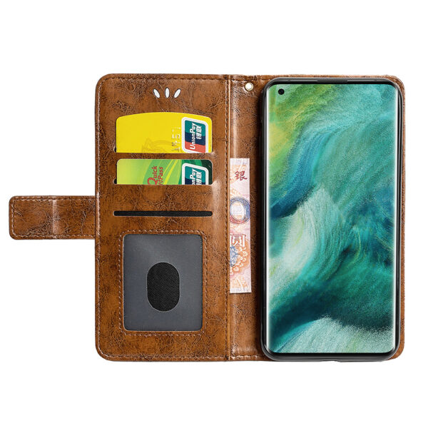OPPO Find X Serie Einfach OPPO Find X2 Pro Handyhülle Ölwachsleder PU #1686 – Bild 9