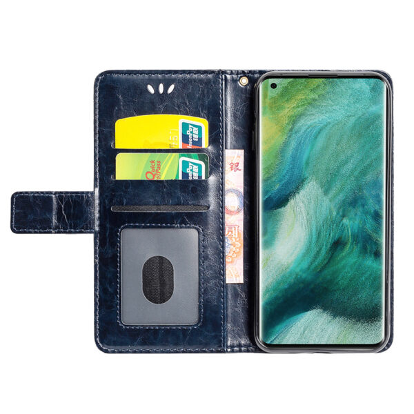OPPO Find X Serie Einfach OPPO Find X2 Pro Handyhülle Ölwachsleder PU #1686 – Bild 6