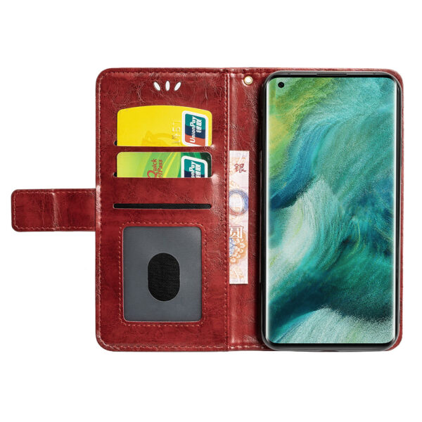 OPPO Find X Serie Einfach OPPO Find X2 Pro Handyhülle Ölwachsleder PU #1686 – Bild 7